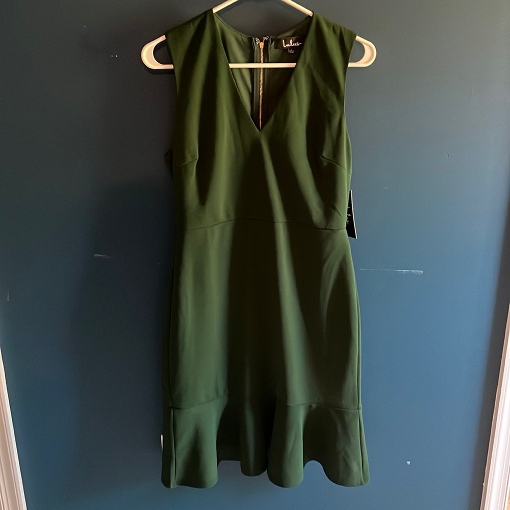 Lulu's Green Sleeveless Dress